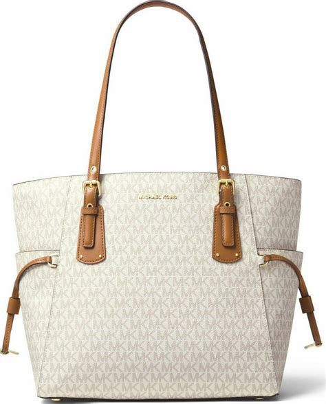 michael kors voyager ew tote logo|michael kors zip top tote.